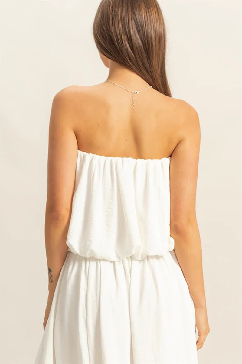 HYFVE Bubble Hem Tube Top