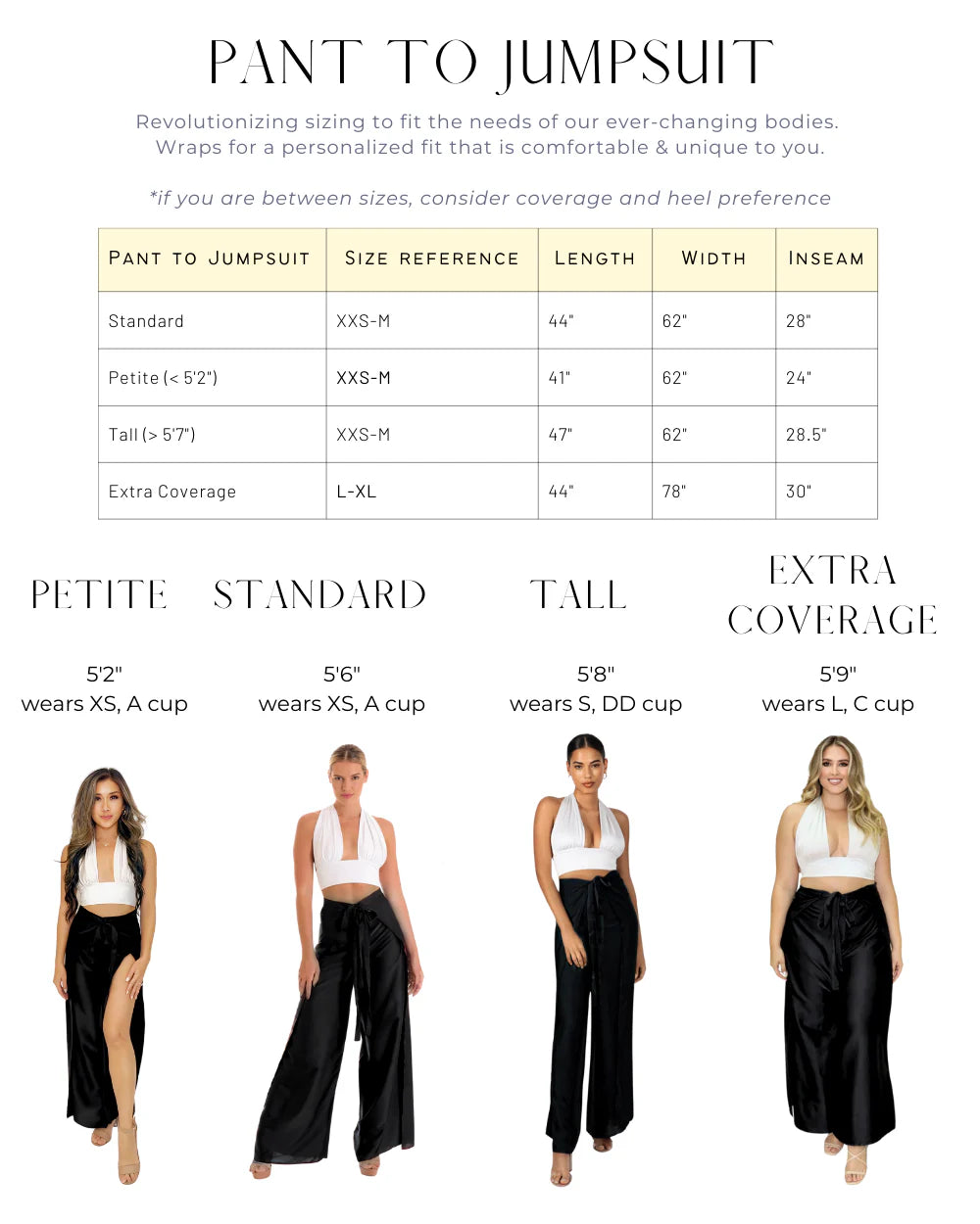 Satin Pant to Jumpsuit Conversion
