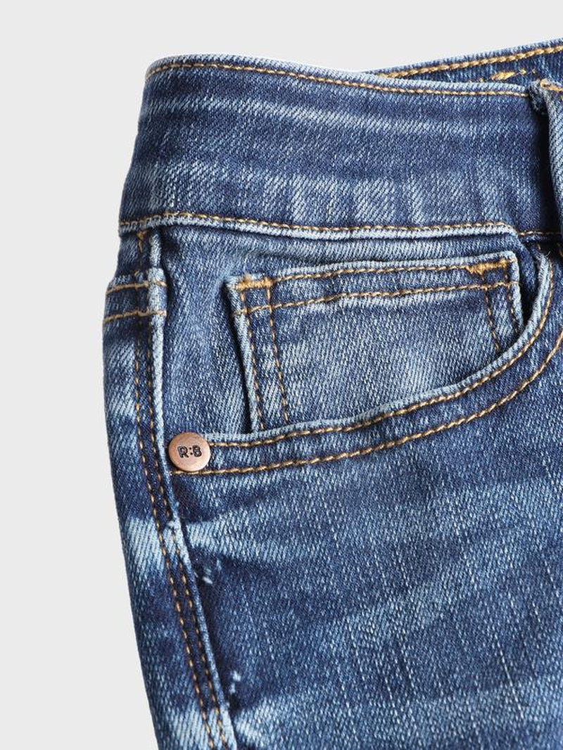 Elevate Your Style with High-Rise Slim Fit Bootcut Jeans - Flattering Tummy Tuck Design for Ultimate Comfort