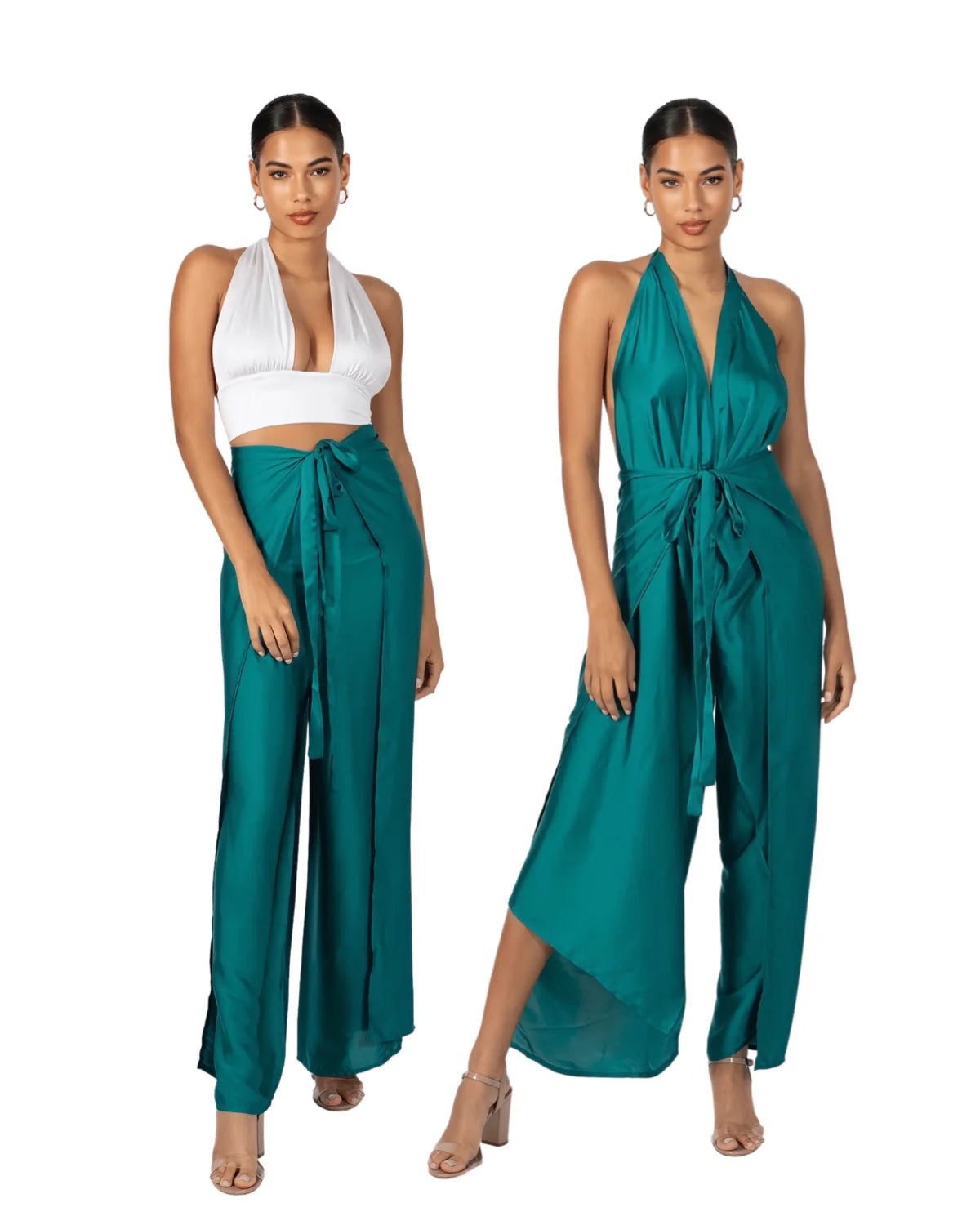 Satin Pant to Jumpsuit Conversion