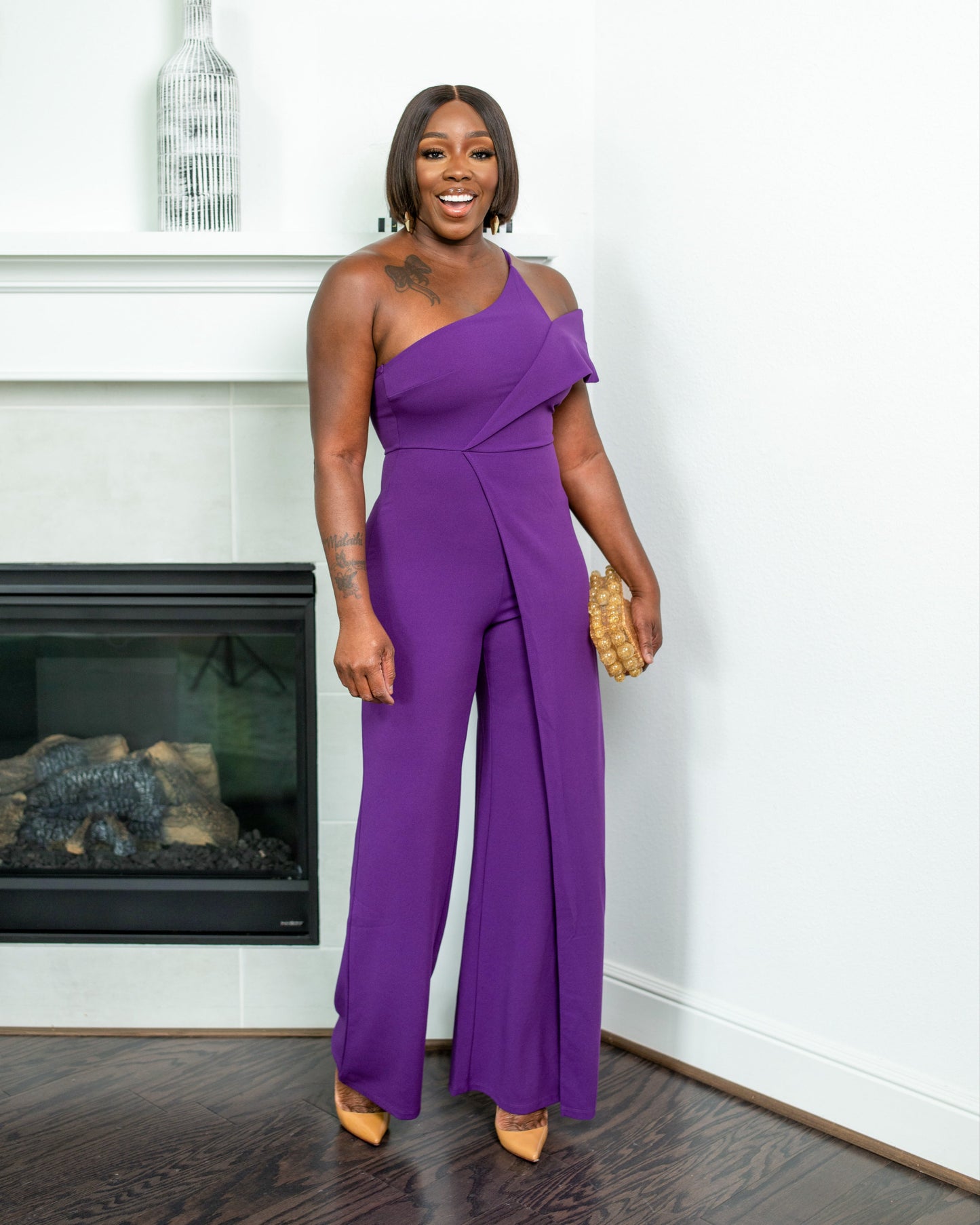 LOOK 520 JUMPSUIT with 1 SHOULDER DETAIL
