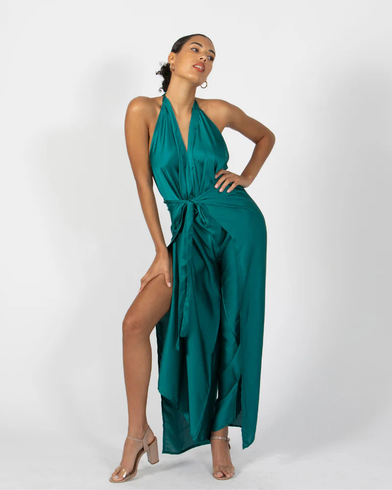 Satin Pant to Jumpsuit Conversion