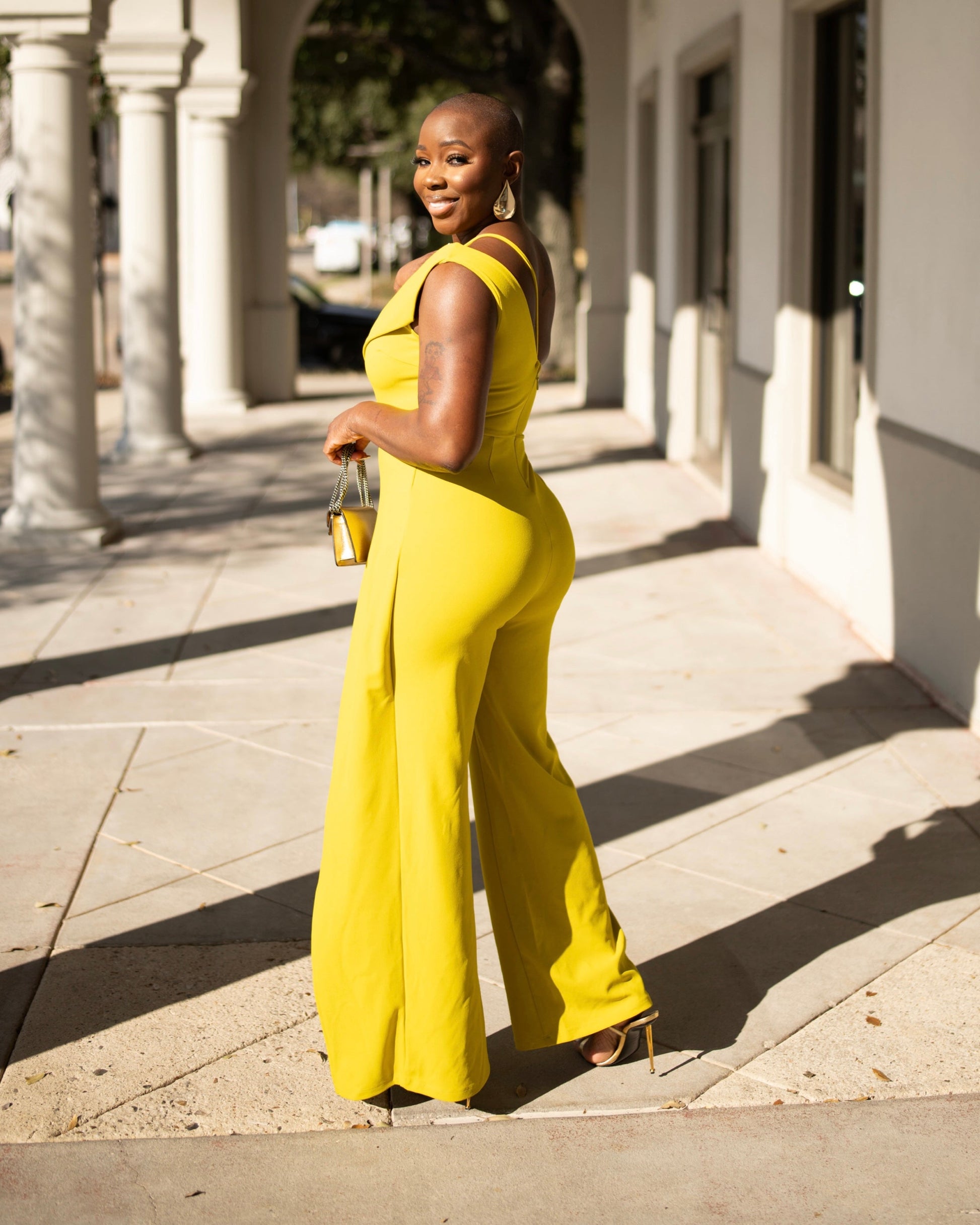 LOOK 520 JUMPSUIT with 1 SHOULDER DETAIL