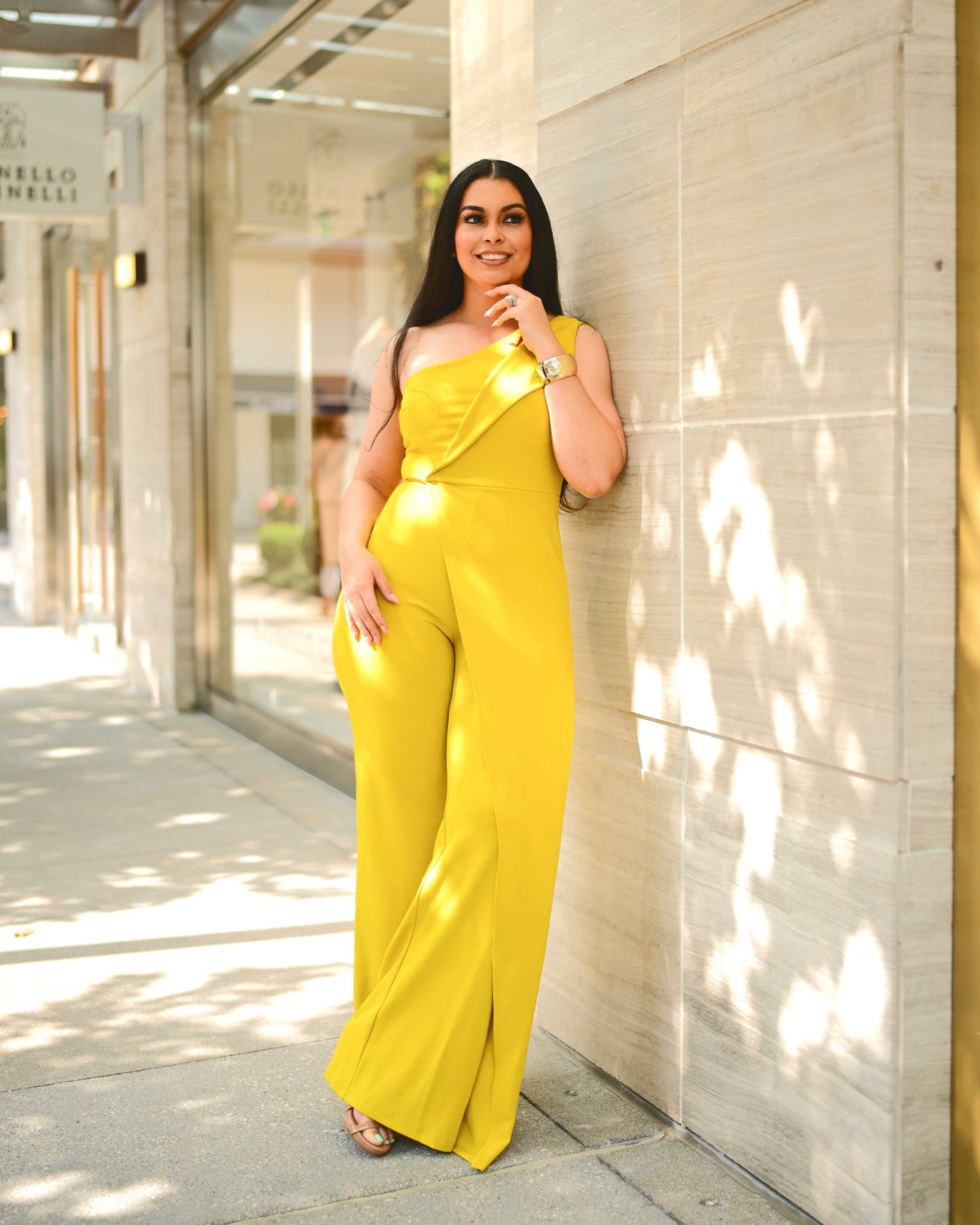 LOOK 520 JUMPSUIT with 1 SHOULDER DETAIL