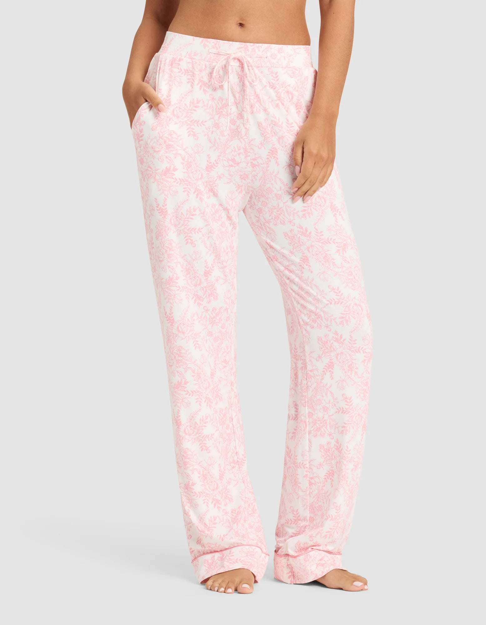 Women's Bamboo Stretch Knit Short Sleeve and Pant Pajama Set