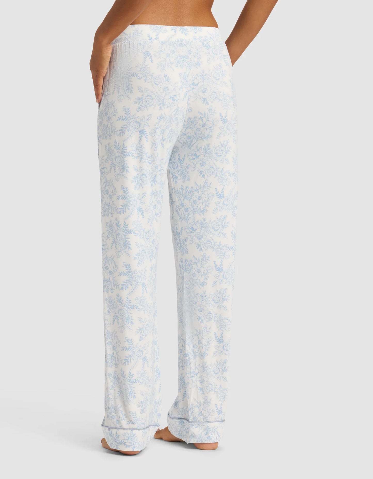 Women's Bamboo Stretch Knit Short Sleeve and Pant Pajama Set