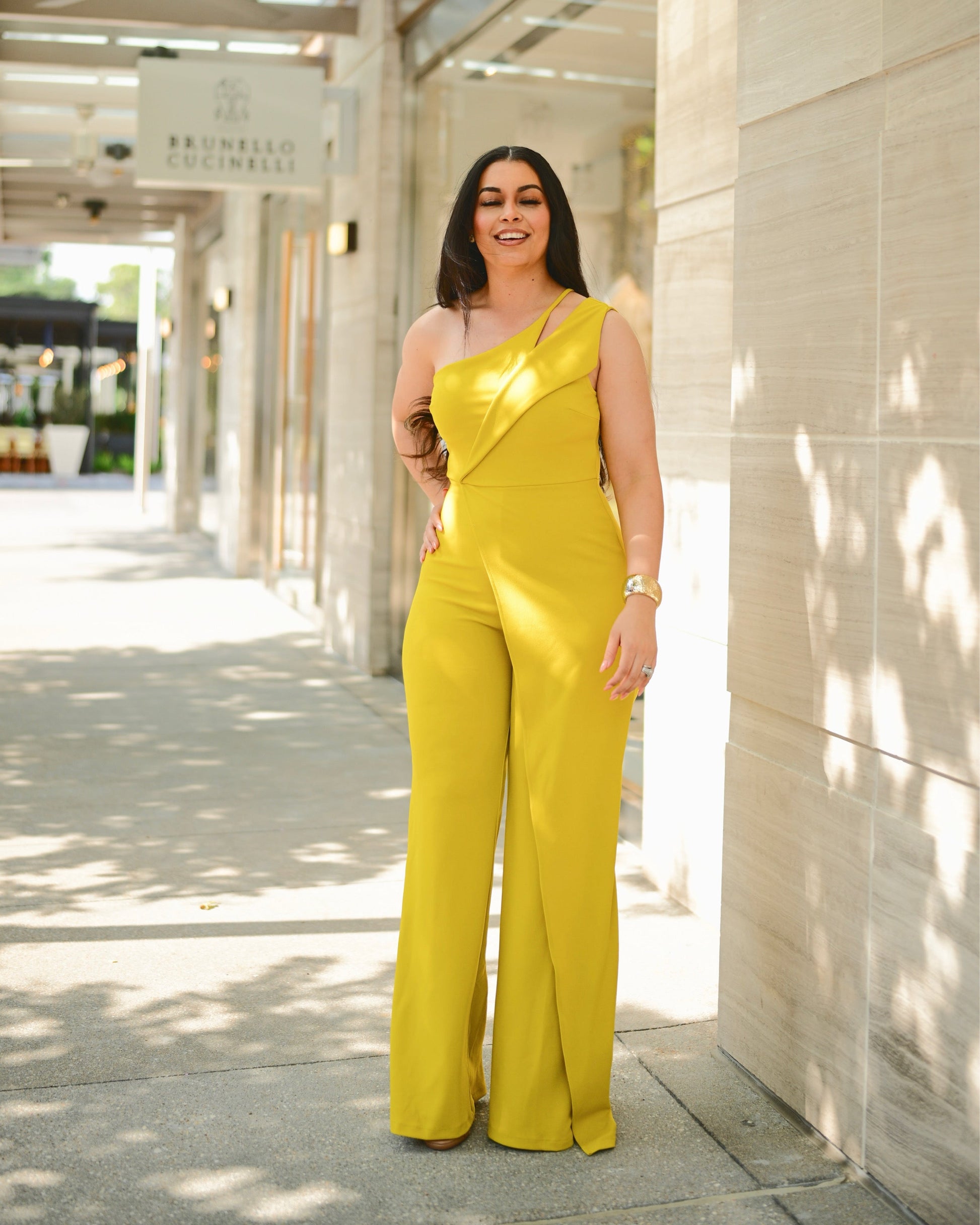 LOOK 520 JUMPSUIT with 1 SHOULDER DETAIL