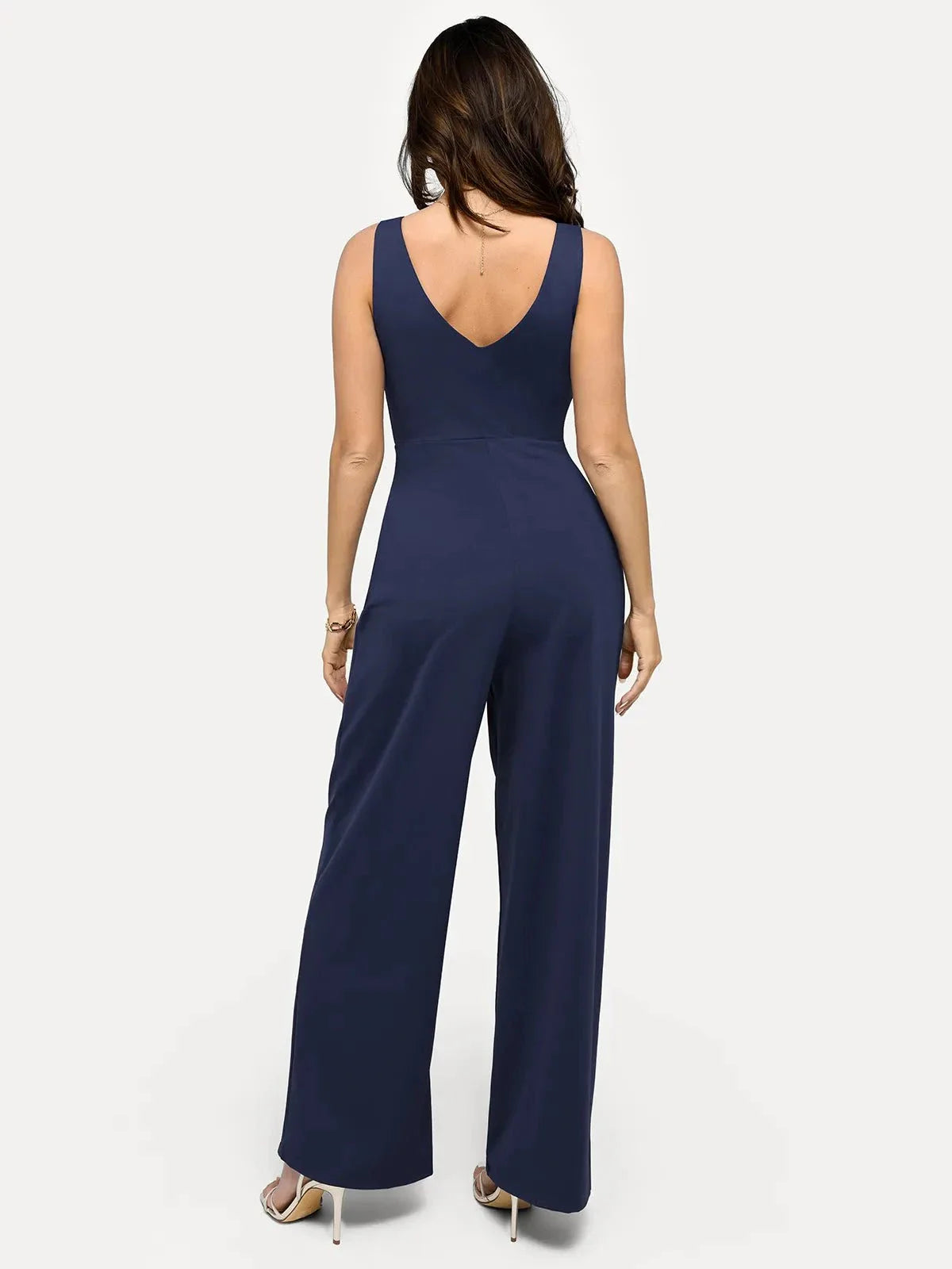 Slimming Wide-Leg Shapewear Jumpsuit
