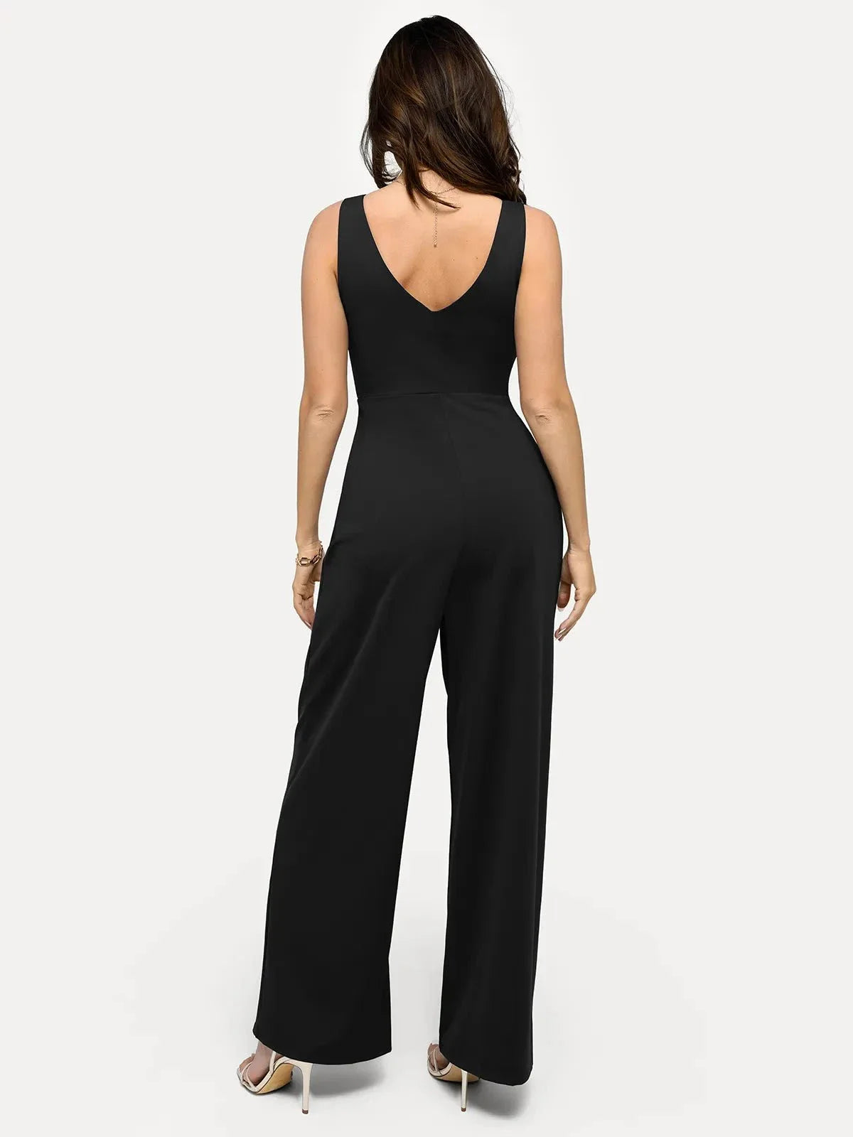 Slimming Wide-Leg Shapewear Jumpsuit