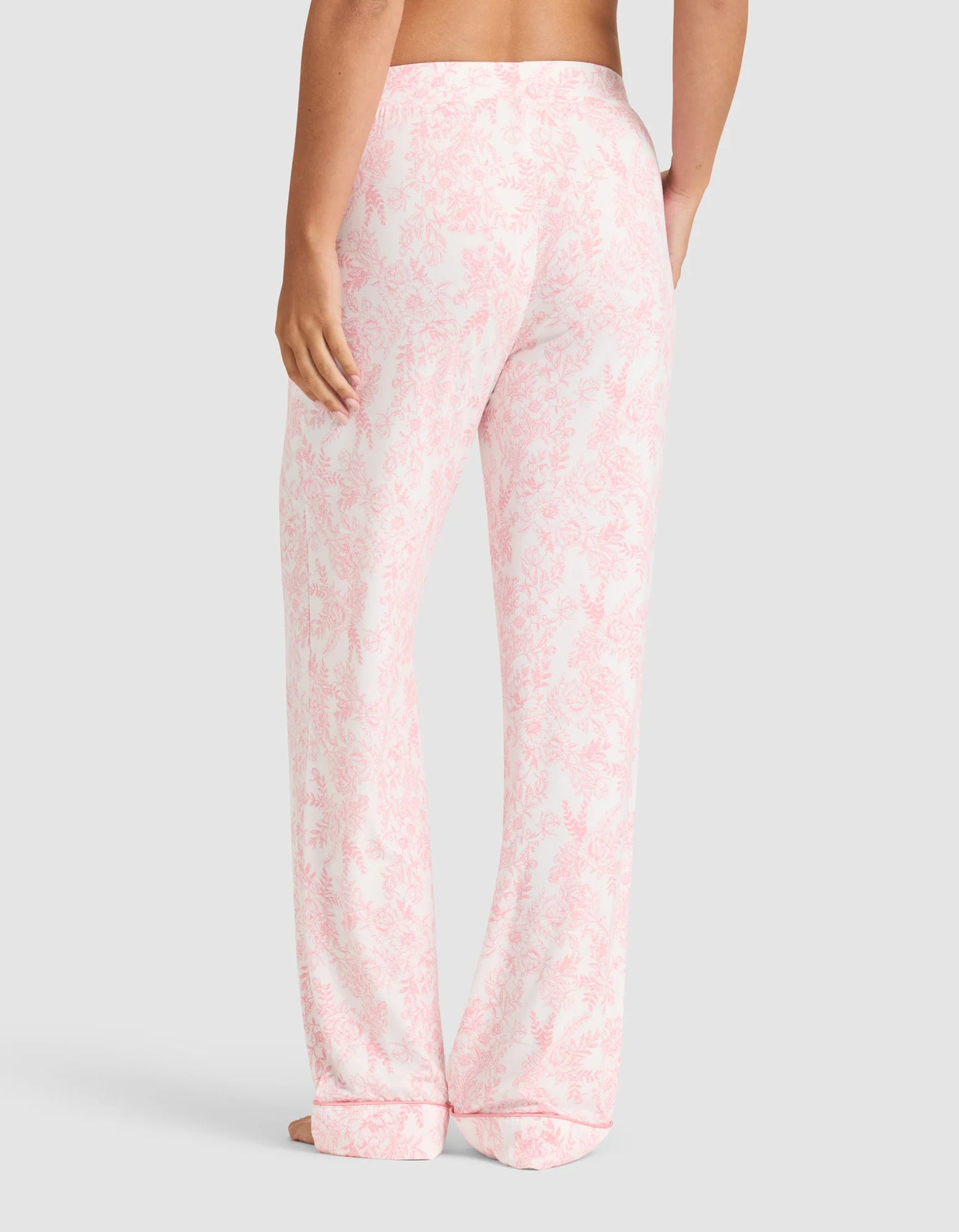 Women's Bamboo Stretch Knit Short Sleeve and Pant Pajama Set