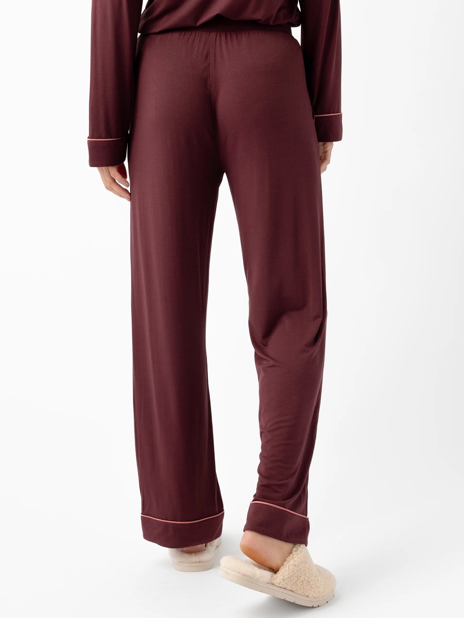 Women's Bamboo Stretch Knit Short Sleeve and Pant Pajama Set